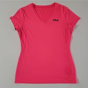 Fila Women's Sport Performance Short Sleeve V-Neck Top